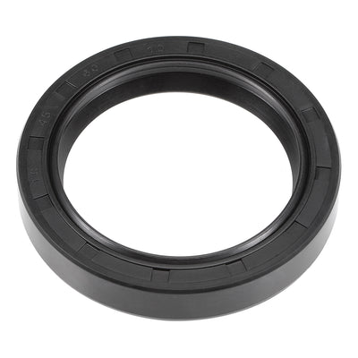 Harfington Uxcell Nitrile Rubber Oil Seal, TC Inner Diameter, Cover Double Lip