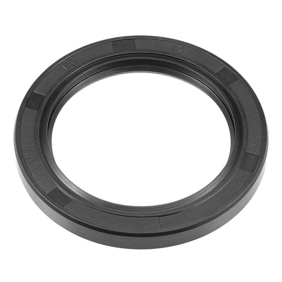 Harfington Uxcell Oil Seal, TC Inner, Nitrile Rubber Cover Double Lip