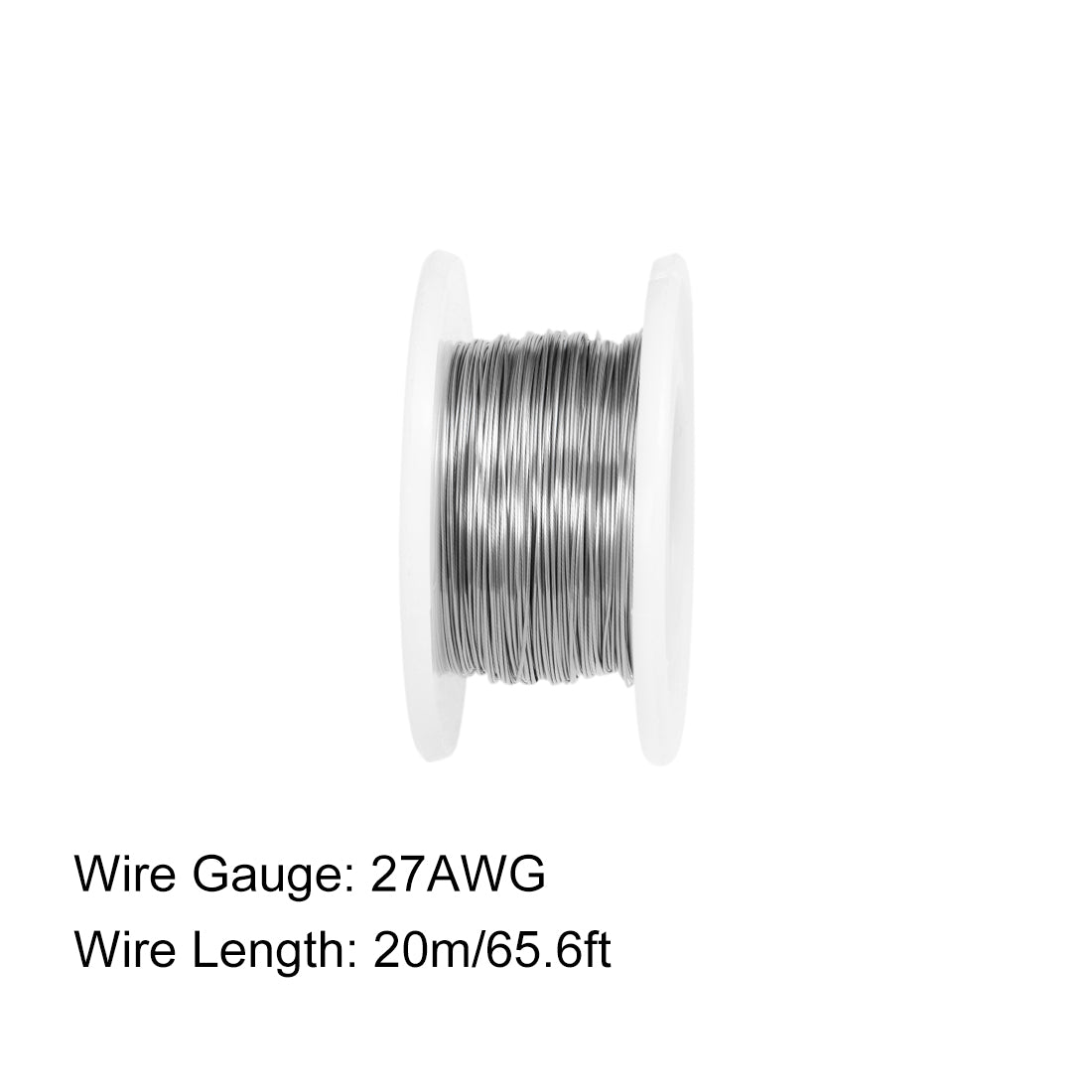 Harfington 0.35mm 27AWG Heating Resistor Wire Nichrome Resistance Wires for Heating Elements 65.6ft