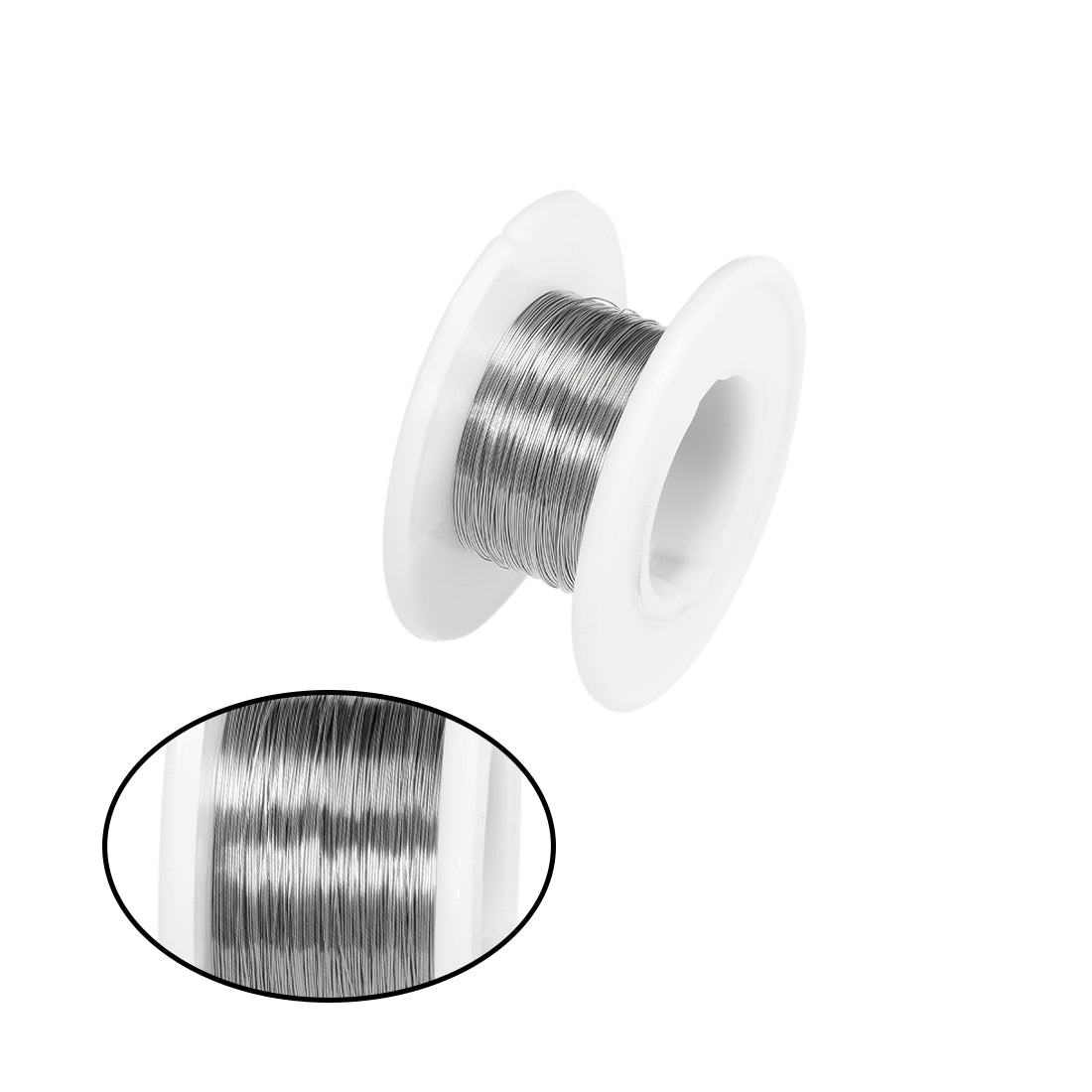 Harfington 0.15mm 34AWG Heating Resistor Wire Nichrome Resistance Wires for Heating Elements 115ft