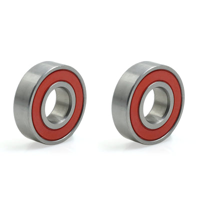 uxcell Uxcell 2pcs 6001RS 12mm x 28mm x 8mm Double Sealed Deep Groove Ball Bearing for Vehicle