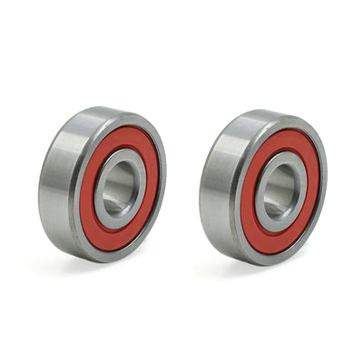 uxcell Uxcell 2pcs 6200RS 10mm x 30mm x 9mm Double Sealed Deep Groove Ball Bearing