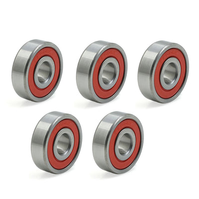 uxcell Uxcell 5pcs 6200RS 10mm x 30mm x 9mm Double Sealed Deep Groove Ball Bearing