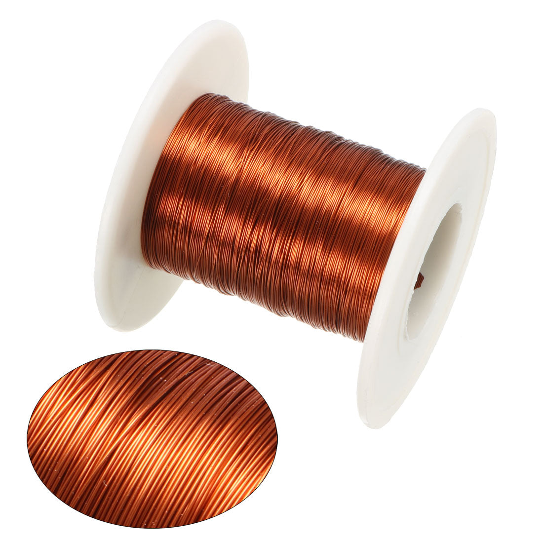 Harfington 0.21mm Dia Magnet Wire Enameled Copper Wire Winding Coil 164' Length Widely Used for Transformers Inductors