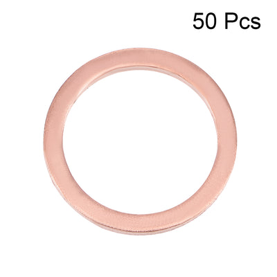 Harfington Uxcell Copper Flat Washer for Screw Bolt(ID x OD x T)
