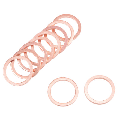 Harfington Uxcell Copper Flat Washer for Screw Bolt(ID x OD x T)