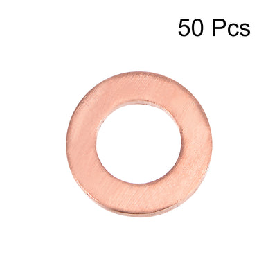 Harfington Uxcell Copper Flat Washer for Screw Bolt(ID x OD x T)