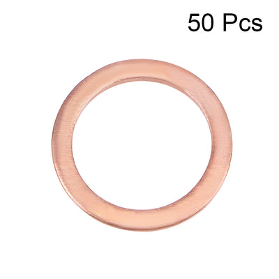 Harfington Uxcell Copper Flat Washer for Screw Bolt(ID x OD x T)