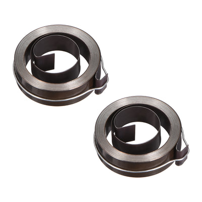 uxcell Uxcell Drill Press Spring Quill Feed Return Coil Spring Blackening 1500mm 46x12x0.4mm 2pcs