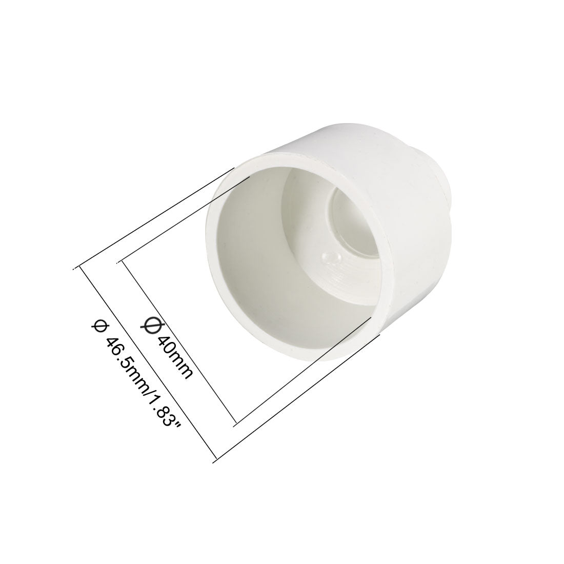 uxcell Uxcell 40mm x 20mm PVC Reducing Coupling Hub by Hub Pipe Fitting Adapter Connector 2pcs