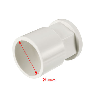 Harfington Uxcell 25mm Slip x 1/2 PT Female Brass Thread PVC Pipe Fitting Adapter 2 Pcs