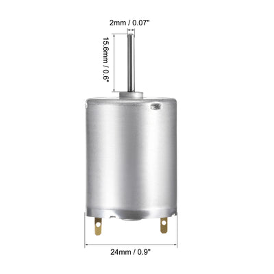 Harfington Uxcell Micro Motor DC 12V 11600-12000RPM High Speed Motor for DIY RC Cars Remote Control