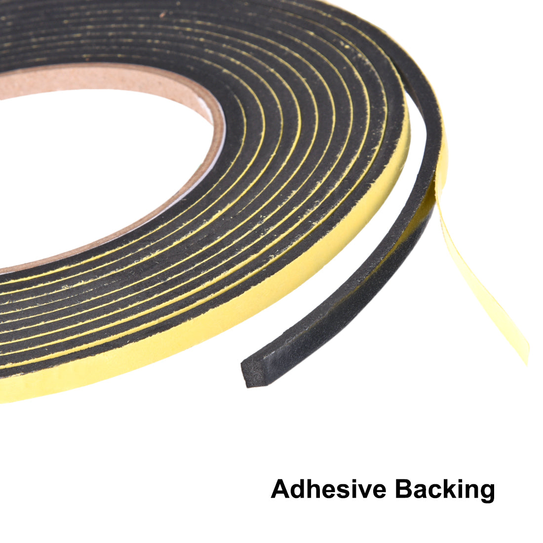 uxcell Uxcell Foam Seal Tape, 5mm Wide 3mm Thick 13 Feet Long Adhesive Weather Strip 2pcs