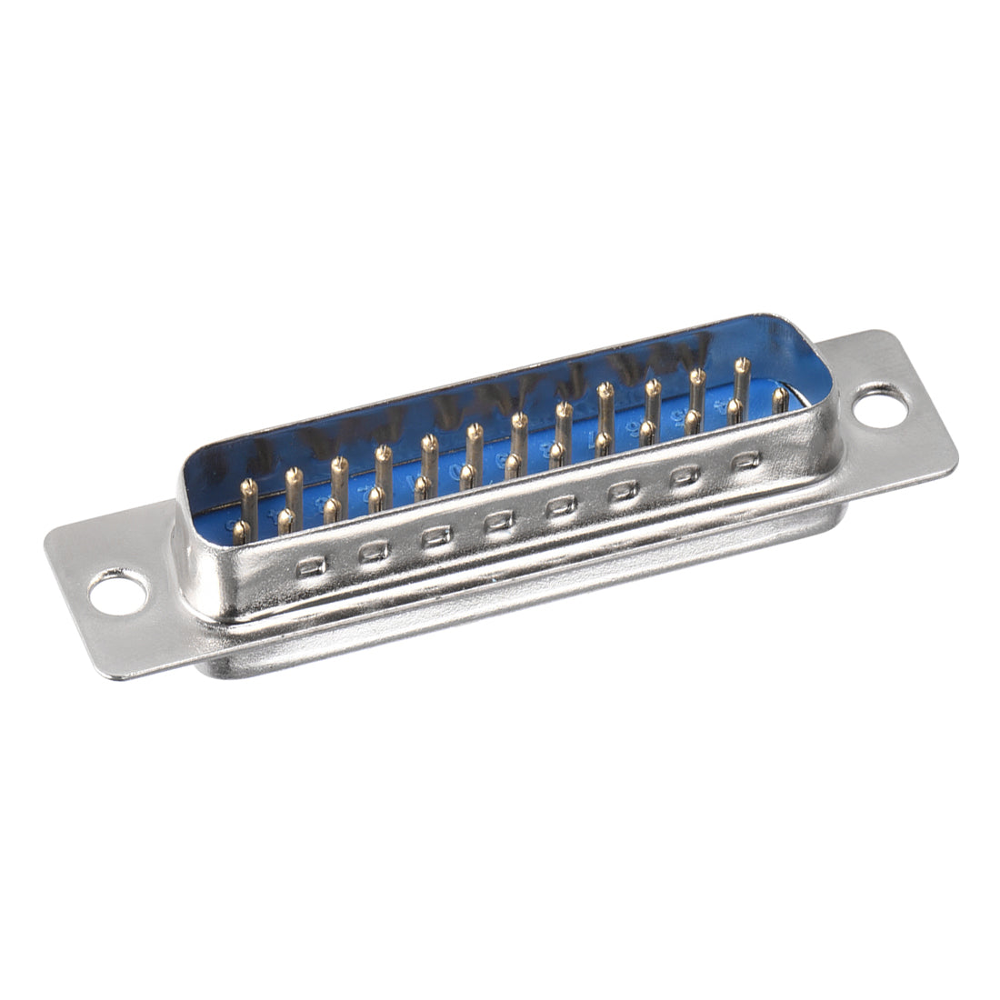 uxcell Uxcell D-sub Connector Male Plug 25-pin 2-row Port Terminal Breakout Solder Type for Mechanical Equipment CNC Computers Blue 5pcs
