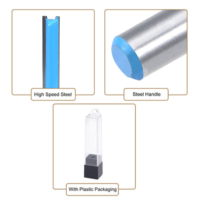 Harfington Router Bit 1/4 Shank 1/4 inch Cutting Dia 2 Straight Flutes HSS for Woodworking Milling Cutter DIY Tool