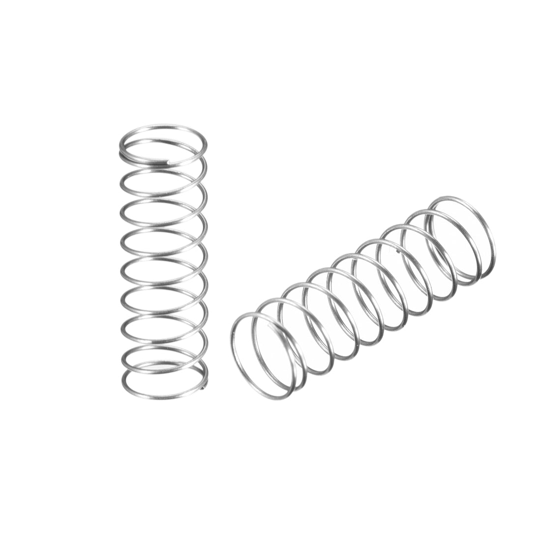 uxcell Uxcell 0.3x5x15mm Spring Steel Coil Extended Compressed Spring 10Pcs