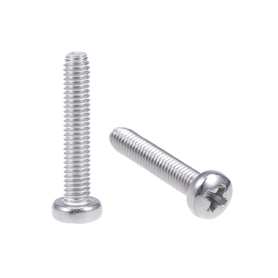 Harfington 60Pcs Stainless Steel Pan Phillips Head Machine Screw