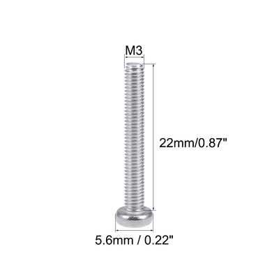 Harfington 60Pcs Stainless Steel Pan Phillips Head Machine Screw