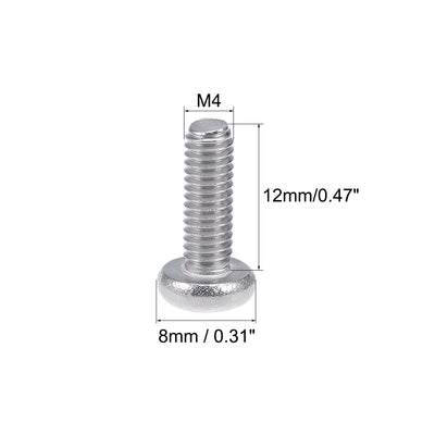 Harfington Machine Screws Pan Phillips Cross Head Screw, Fasteners Bolts 30Pcs