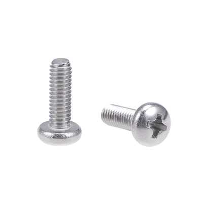 Harfington 60Pcs Stainless Steel Pan Phillips Head Machine Screw