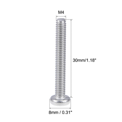 Harfington 60Pcs Stainless Steel Pan Phillips Head Machine Screw