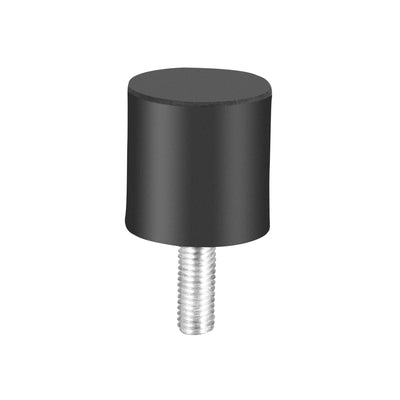 Harfington Uxcell M8 Thread Rubber Mounts, Cylindrical w Studs 30 x 30mm,4pcs