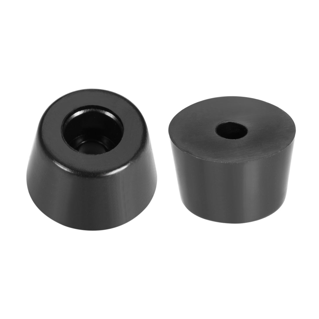 uxcell Uxcell D16 x 14 x H10mm Black Color Rubber Feet Anti Vibration Isolator Absorber Base Foot Pads, 40pcs