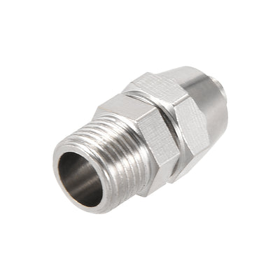 Harfington Uxcell Reusable Fitting, 1/8" G Male x 13/64" Hose ID Quick Coupler Air Hose Plug 10pcs