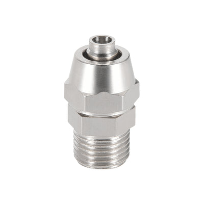 Harfington Uxcell Reusable Fitting, 1/8" G Male x 13/64" Hose ID Quick Coupler Air Hose Plug 10pcs