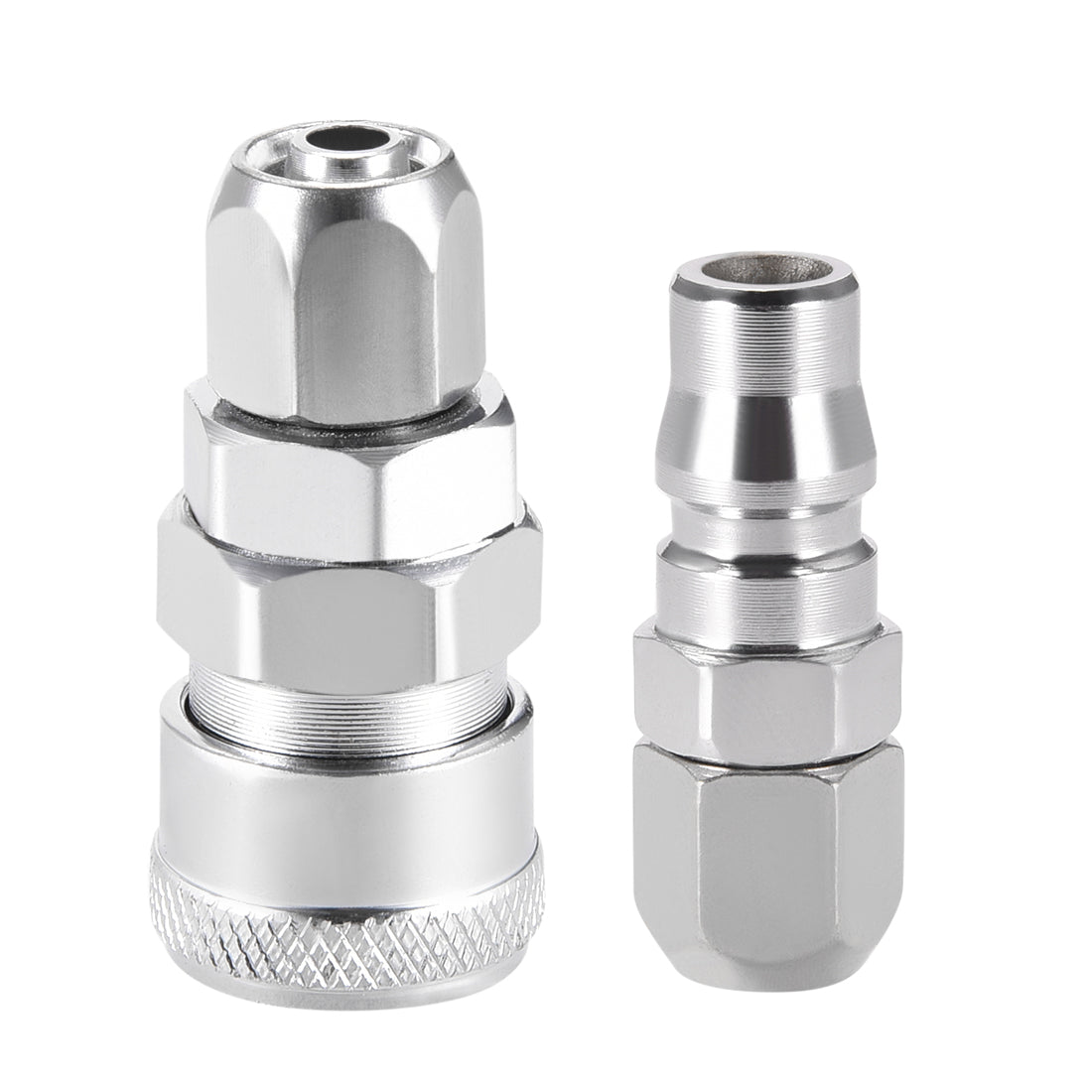 uxcell Uxcell Quick accoupler,Pressure  Adapter Set 19/64" Hose ID x 1/4" G Socket Air Hose Fitting 2set