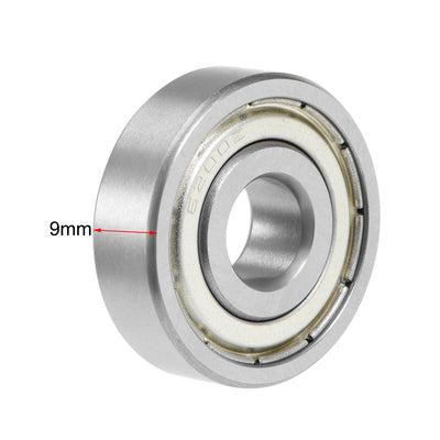 Harfington 6200ZZ Deep Groove Ball Bearing 10x30x9mm Double Shielded Chrome Bearings 1pcs