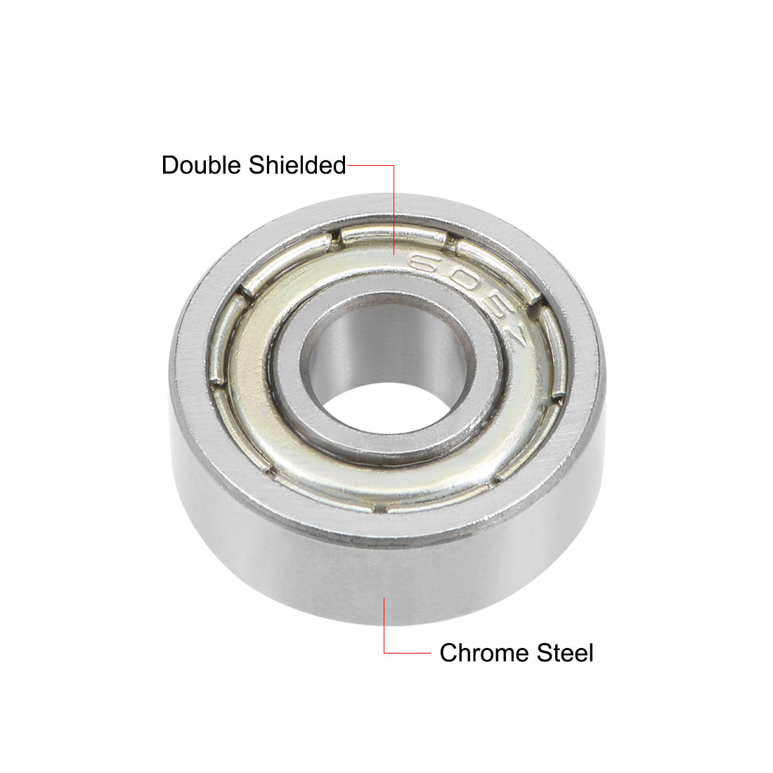 Harfington 605ZZ Deep Groove Ball Bearing 5x14x5mm Double Shielded Chrome Bearings 5pcs