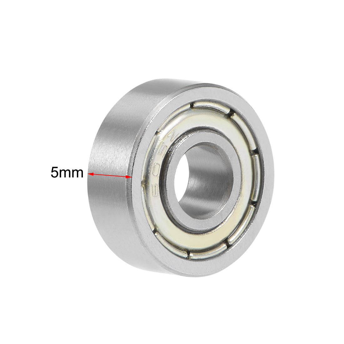 Harfington 605ZZ Deep Groove Ball Bearing 5x14x5mm Double Shielded Chrome Bearings 5pcs