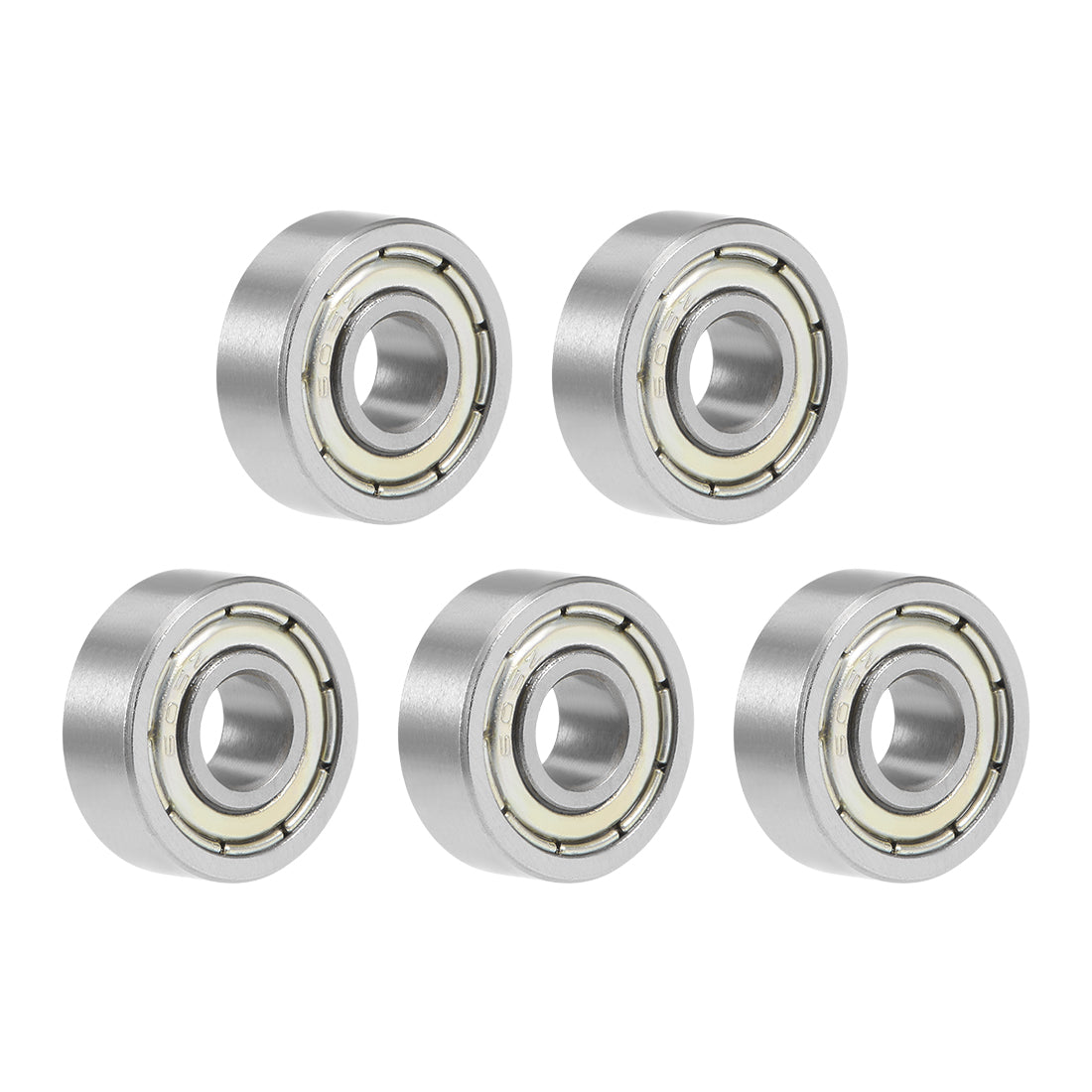 Harfington 605ZZ Deep Groove Ball Bearing 5x14x5mm Double Shielded Chrome Bearings 5pcs
