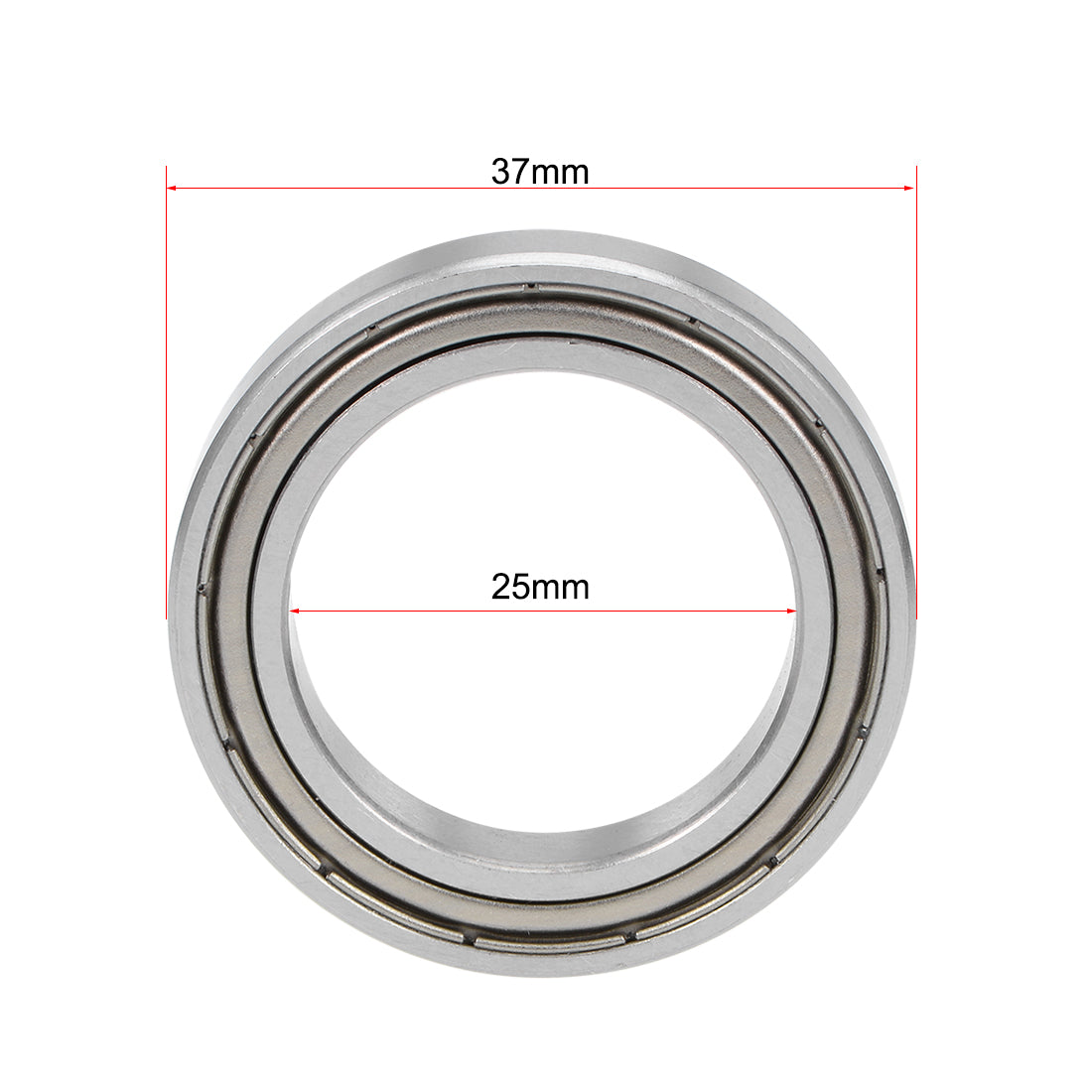 Harfington 6805ZZ Deep Groove Ball Bearing 25x37x7mm Double Shielded Chrome Steel Bearings