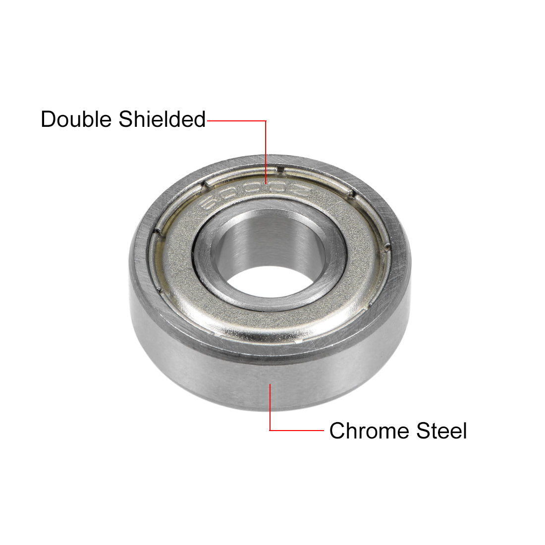 Harfington 6000ZZ Deep Groove Ball Bearing 10x26x8mm Double Shielded Chrome Bearings 10pcs
