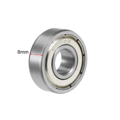 Harfington 6000ZZ Deep Groove Ball Bearing 10x26x8mm Double Shielded Chrome Bearings 10pcs