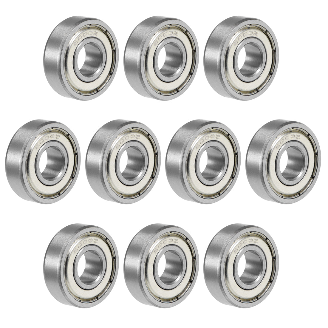 Harfington 6000ZZ Deep Groove Ball Bearing 10x26x8mm Double Shielded Chrome Bearings 10pcs