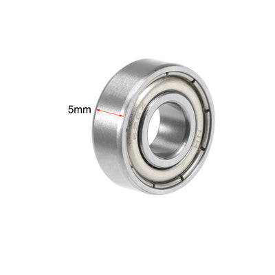 Harfington 696ZZ Deep Groove Ball Bearing 6x15x5mm Double Shielded Chrome Bearings 10pcs