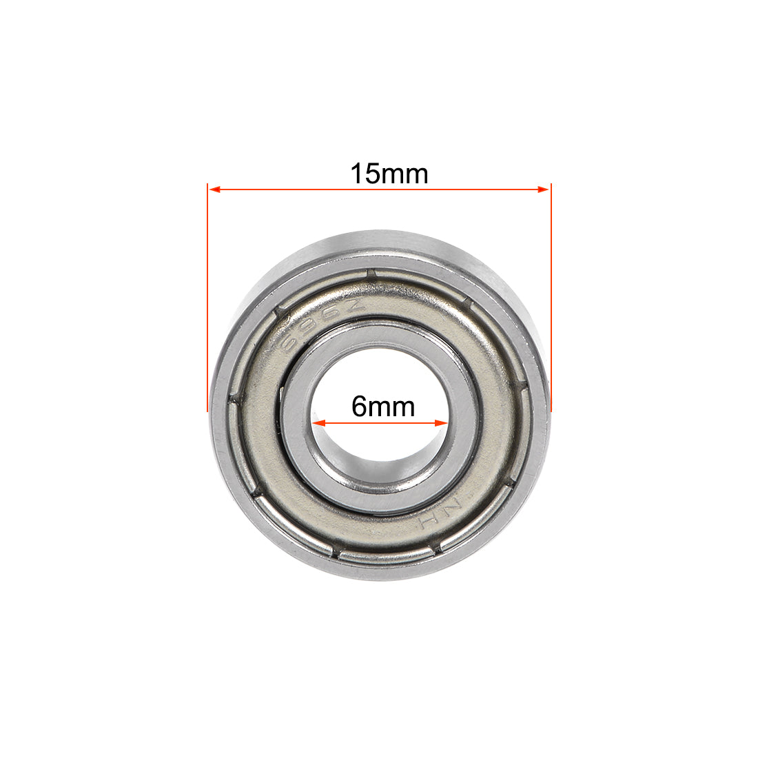 Harfington 696ZZ Deep Groove Ball Bearing 6x15x5mm Double Shielded Chrome Bearings 10pcs