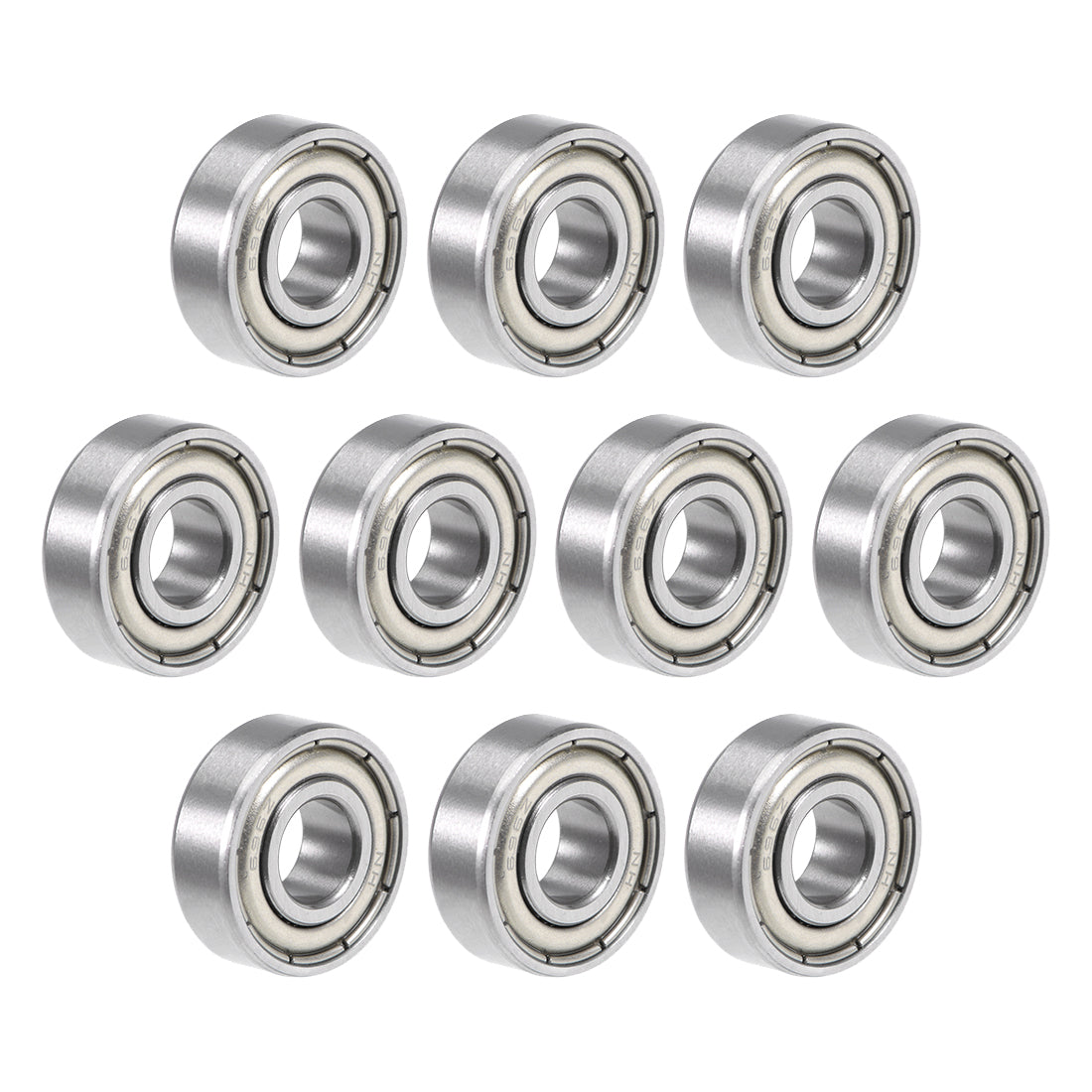 Harfington 696ZZ Deep Groove Ball Bearing 6x15x5mm Double Shielded Chrome Bearings 10pcs
