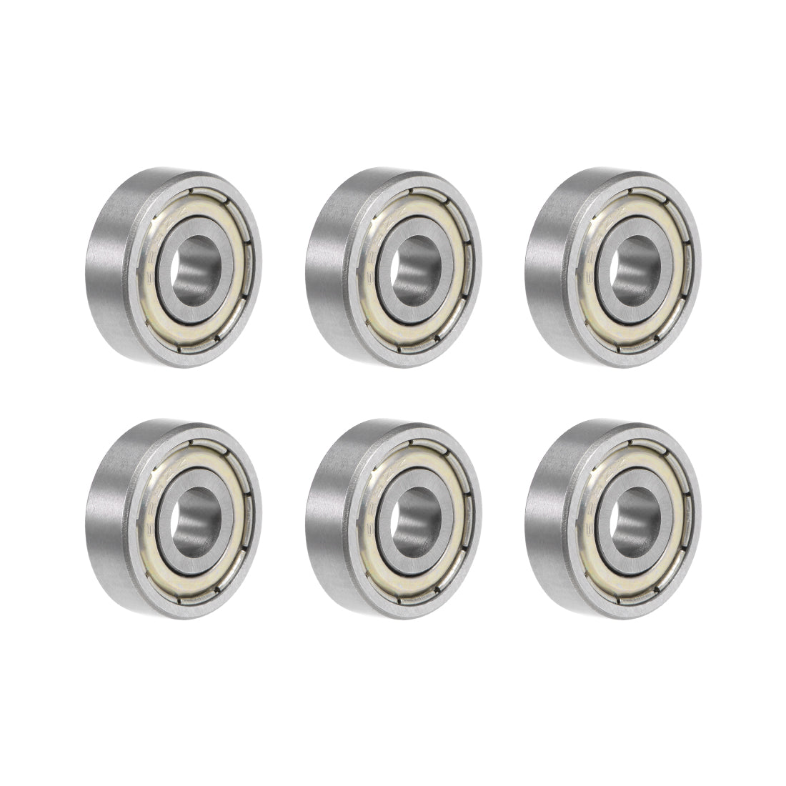 uxcell Uxcell 625ZZ Deep Groove Ball Bearing 5x16x5mm Double Shielded Chrome Bearings 6pcs