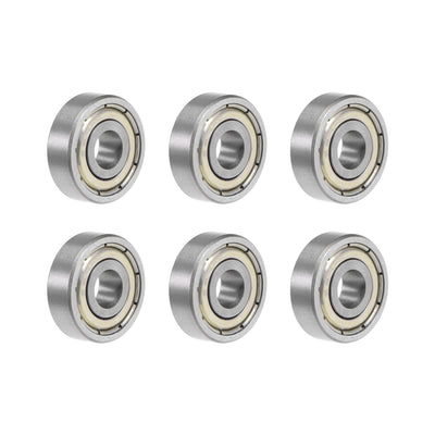 uxcell Uxcell 625ZZ Deep Groove Ball Bearing 5x16x5mm Double Shielded Chrome Bearings 6pcs