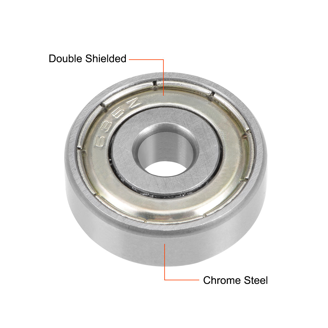 Harfington 636ZZ Deep Groove Ball Bearing 6x22x7mm Double Shielded Chrome Bearings 6pcs