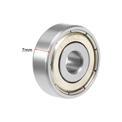 Harfington 636ZZ Deep Groove Ball Bearing 6x22x7mm Double Shielded Chrome Bearings 6pcs