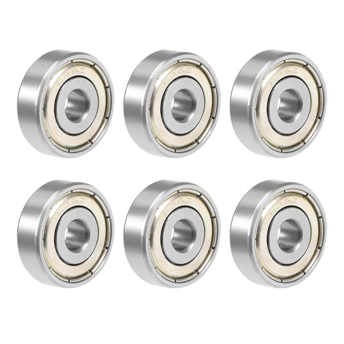 Harfington 636ZZ Deep Groove Ball Bearing 6x22x7mm Double Shielded Chrome Bearings 6pcs