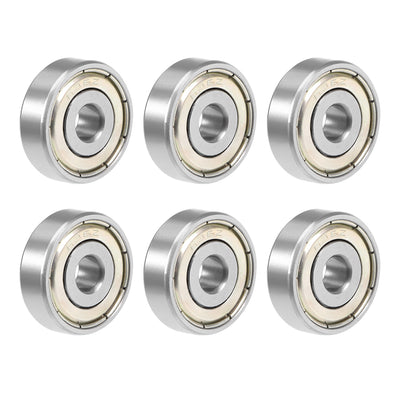 Harfington 636ZZ Deep Groove Ball Bearing 6x22x7mm Double Shielded Chrome Bearings 6pcs