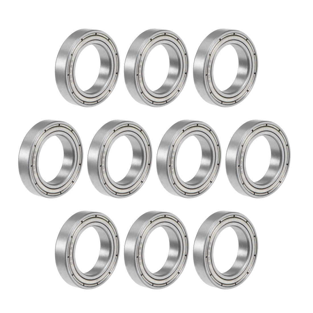 uxcell Uxcell 6802ZZ Deep Groove Ball Bearing 15x24x5mm Double Shielded Chrome Bearings 10pcs