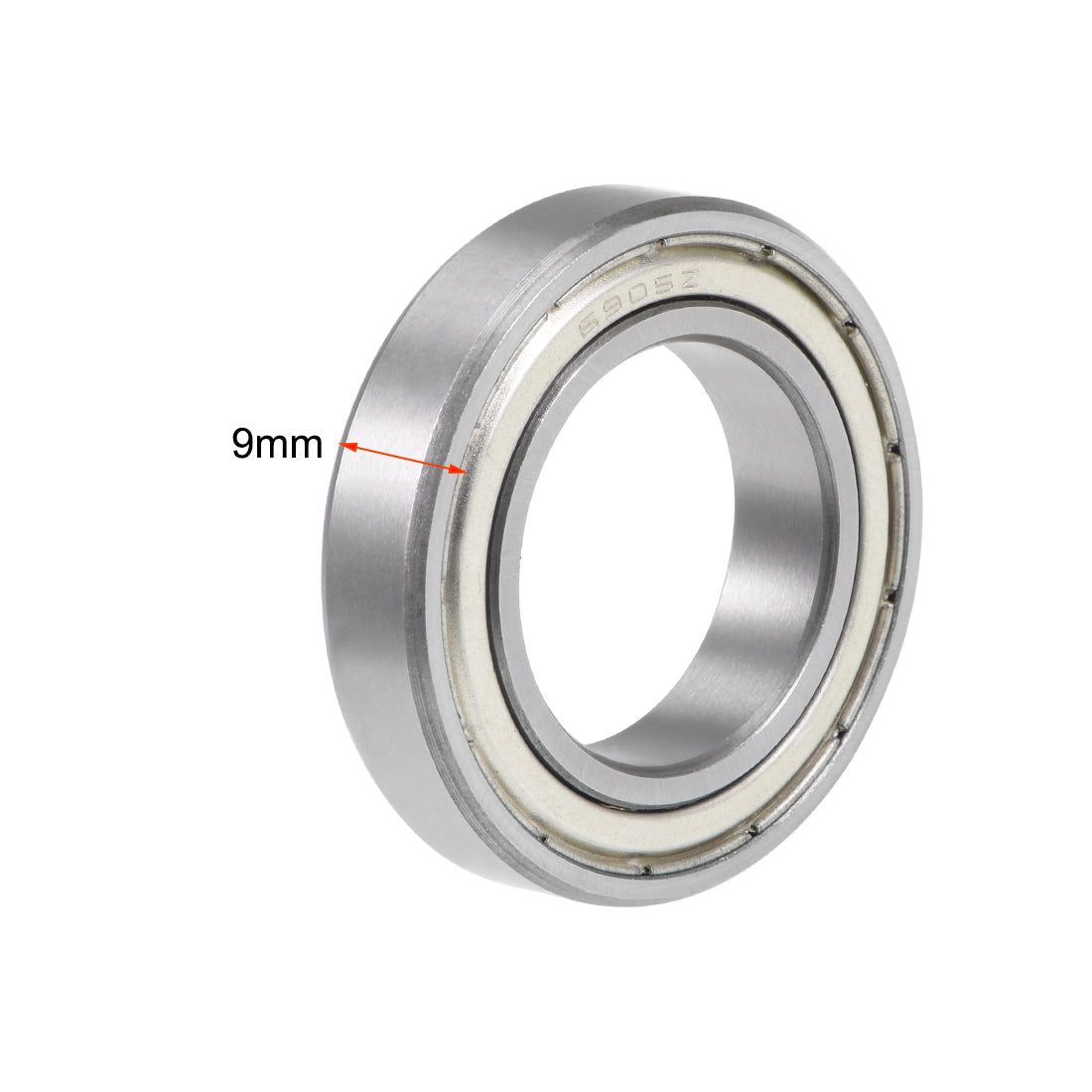 uxcell Uxcell 6905Z Deep Groove Ball Bearing 25x42x9mm Single Shielded Chrome Bearings 5pcs
