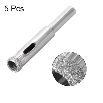 Harfington Uxcell Diamond Drill Bits Hole Saws for Glass Ceramic Porcelain Tiles 5 Pcs